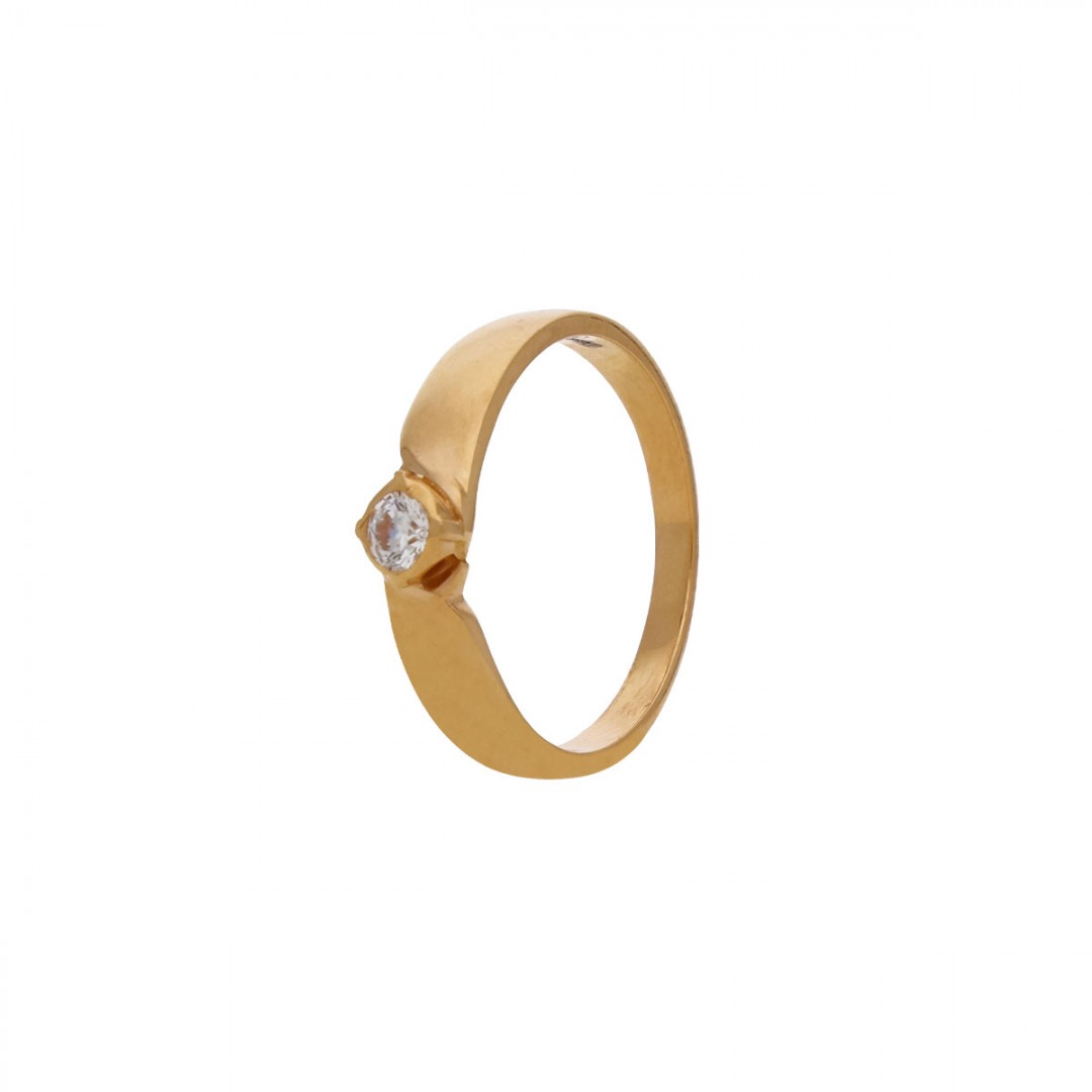 Buy quality 22 carat gold ladies single stone diamond ring RH-GR352 in  Ahmedabad