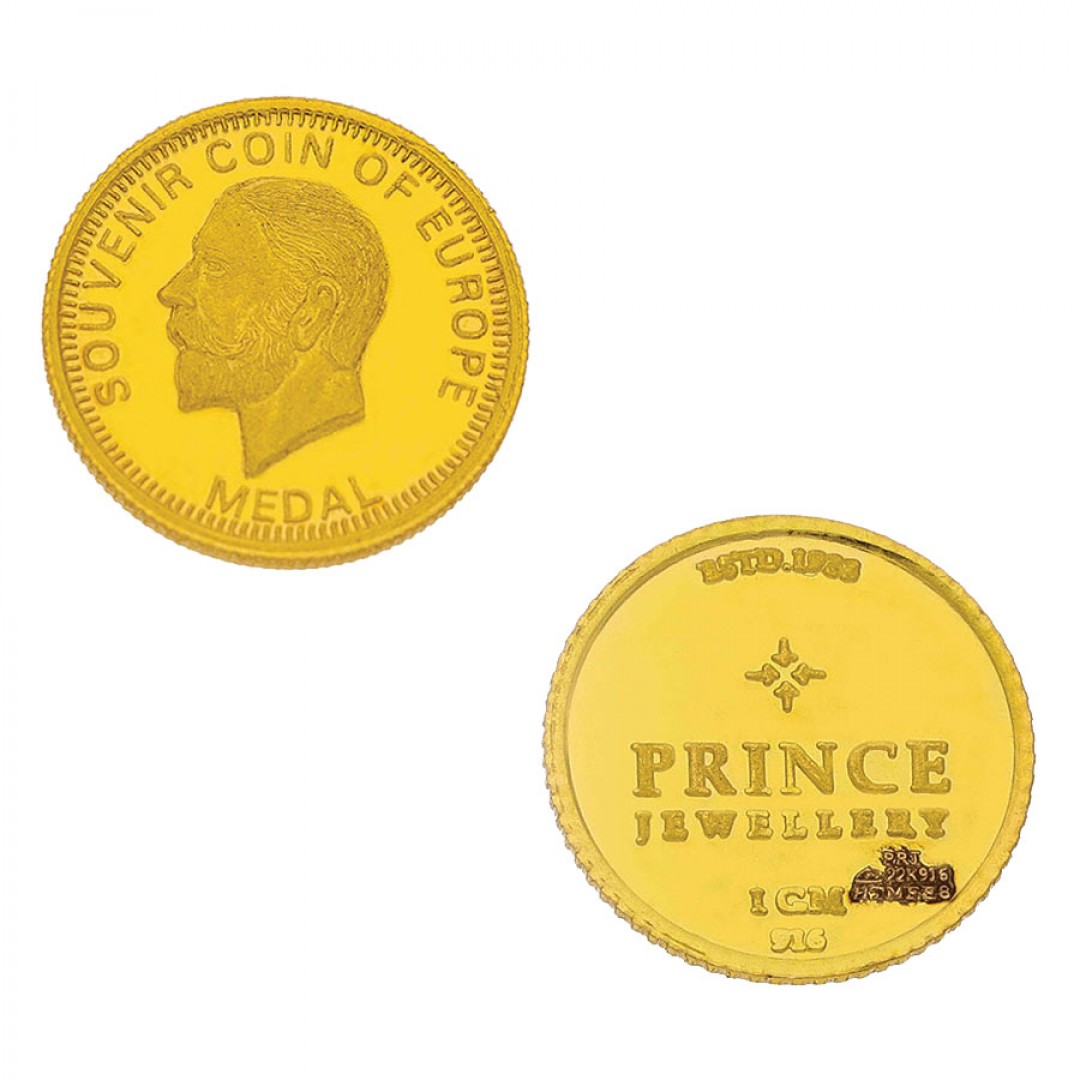 916 Purity 1 Gram King George Design Gold Coin