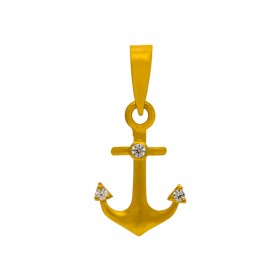 Captivating Anchor Gold Pendant