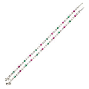 FINE SILVER JEWELLERY ANKLET