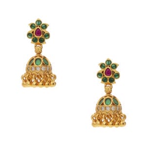 MILI GOLD POLISH SILVER EARRING