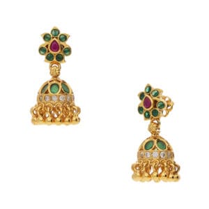 MILI GOLD POLISH SILVER EARRING